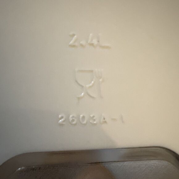 Tupperware Candy Holder Storage Container #2376A-3 #2603A-1 White Blue Rare Set - Picture 6 of 7